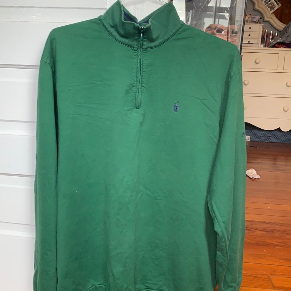 Green Polo Golf Pullover